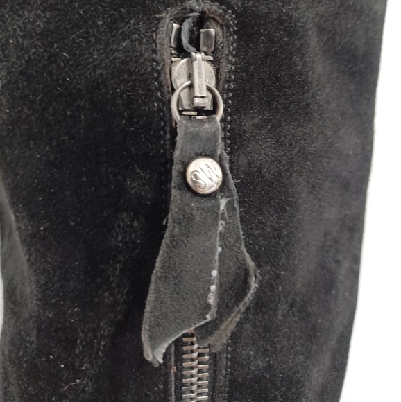 Stuart Weitzman Tall black suede boots size 9M MADE IN SPAIN - Picture 4 of 15